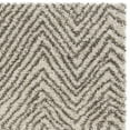 thumbnail image 3 of SAFAVIEH Hudson Adam Chevron Shag Area Rug, Ivory/Grey, 9' x 12', 3 of 6