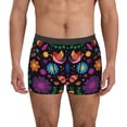 thumbnail image 4 of Wukai Colorful Floral2 Print Men’s Underwear Breathable Boxer Briefs,&nbsp;Moisture Wicking & Breathable-X-Large, 4 of 7