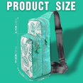 thumbnail image 2 of Portable Travel Bag for Nintendo Switch, Modern Leaf Design Shoulder Bag for Switch/Switch Lite, Game Holder and Mobile Phone, 2 of 5