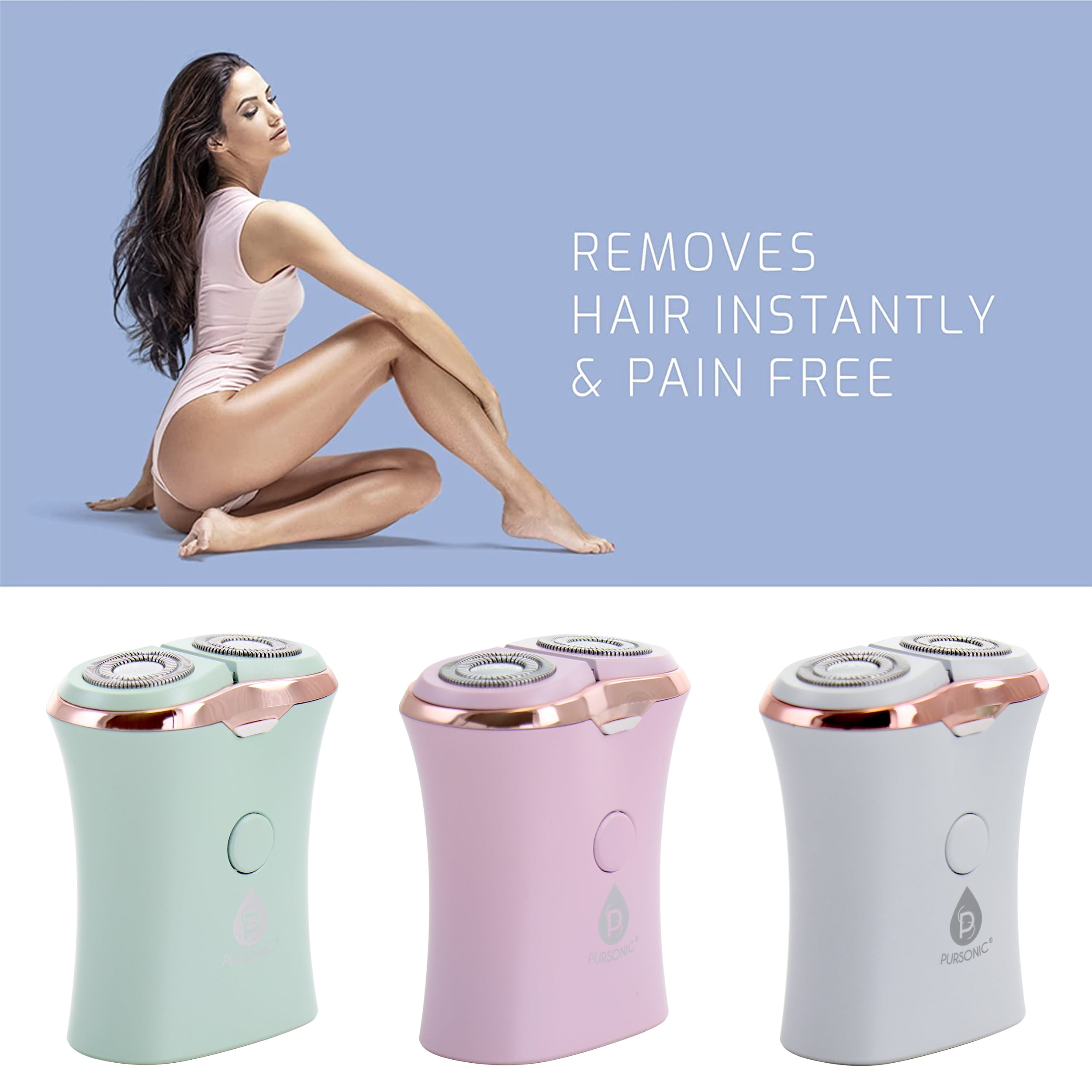 Rechargeable USB Ladies Shaver, Removes Hair Instantly  Pain Free