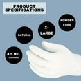 thumbnail image 5 of MMBM 1000 Shield® Natural Latex Industrial Disposable Gloves 4.5 Mil Powder Free Size: X-Large, 5 of 6