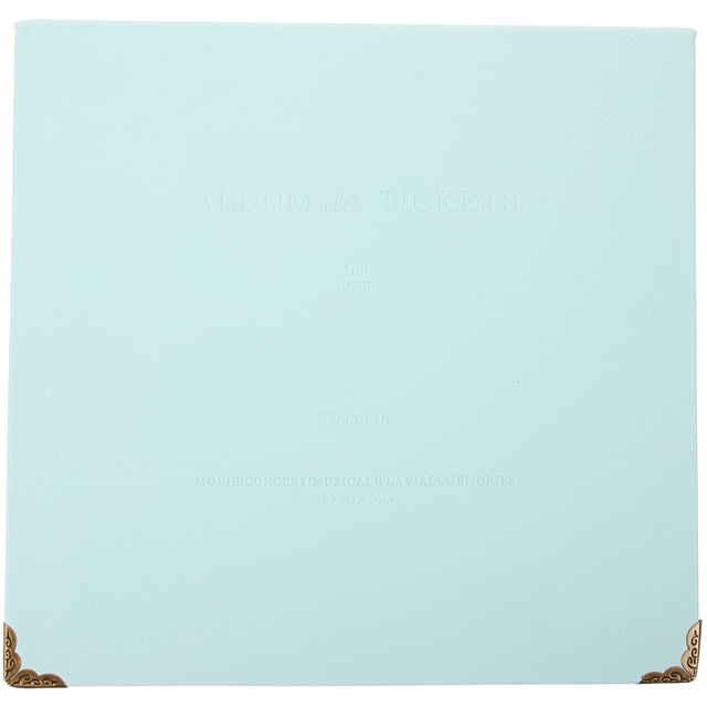 MasteelfCA 1PC Ticket Bill Collection Book Movie Ticket Storage Note Album Photo Receipt Memory Collection Storage Book (Light Green)