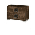 thumbnail image 1 of Table de Nuit 20 Pouces MDF, Placage et Chrome, 1 of 2