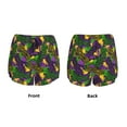 thumbnail image 4 of Disketp Mardi Gras7 Print Women's Shorts Workout Shorts for Athletic Gym Running Shorts with Phone Pockets Medium, 4 of 8