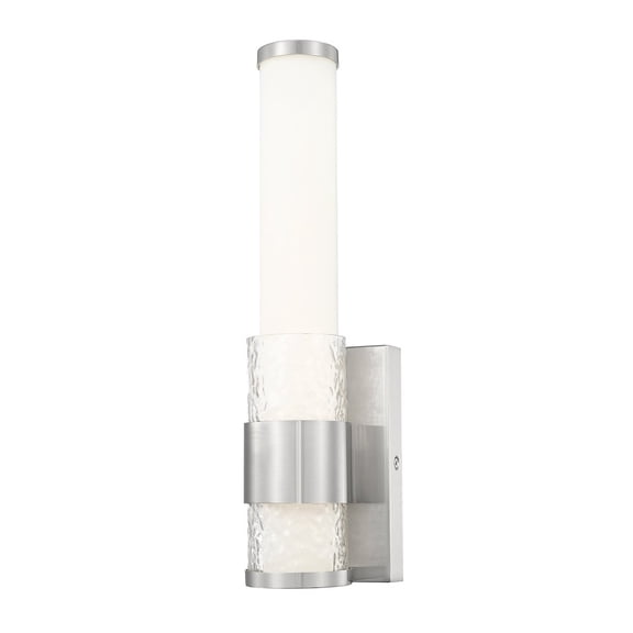 Z-Lite Egon 1 Light Wall Sconce in Brushed Nickel color, Steel frame