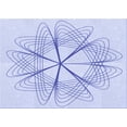 thumbnail image 1 of Ahgly Company Indoor Rectangle Patterned Lavender Blue Area Rugs, 2' x 4', 1 of 6