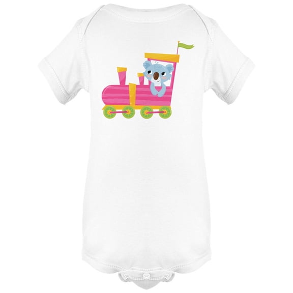 Cute Koala Train Driver Bodysuit Baby's -Image by Shutterstock