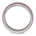 thumbnail image 2 of Edward Mirell Titanium Triple Groove Pink Anodized Ring Size: 7; for Adults and Teens; for Women and Men, 2 of 8