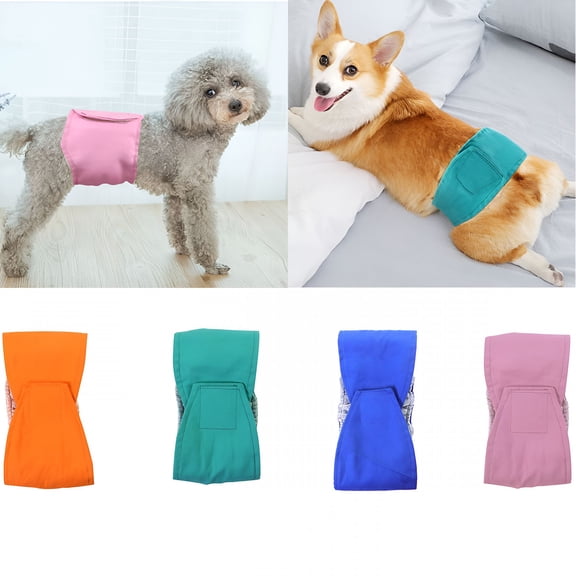 QARUN Washable Dog Belly Wrap Male Pet Physiological Reusable Boy Puppy Anti-Harassment Underwear Diapers for Small Medium Large Dogs Pants