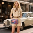 thumbnail image 6 of FORMRS Women Crossbody Purse with Chain Strap Vegan Leather Shoulder Handbag, Serene Floral Pattern, 6 of 7