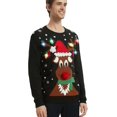 thumbnail image 4 of Men's Christmas Rudolph Reindeer Holiday Festive Knitted Sweater Cardigan Cute Ugly Pullover Jumper, 4 of 6