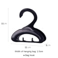 thumbnail image 2 of xiaxaixu Wardrobe Bag Hook Rack, Solid Color Plastic Arch Backpacks Satchels Organizer Storage Rack Holder, 2 of 6