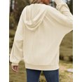 thumbnail image 4 of Alsol Lamesa Womens Full Zip Up Hoodie Y2K Raglan Sleeve Drawstring Baggy Zipper Hooded Sweatshirts with Pocket, 4 of 6