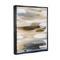 thumbnail image 3 of Stupell Industries Brown Blue Abstract Shapes Graphic Art Jet Black Floating Framed Canvas Print Wall Art, Design by Jackie Hanson, 3 of 8