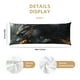 thumbnail image 3 of Fotbe Black And Gold White Horse Funda para Almohada Corporal con Diseño, Funda de Microfibra Ultrasuave de 20x54 Pulgadas, Ropa de Cama Elegante, 3 of 7
