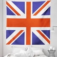 thumbnail image 1 of Union Jack Tapestry, Classic Traditional Flag United Kingdom Modern British Loyalty, Fabric Wall Hanging Decor for Bedroom Living Room Dorm, 5 Sizes, Royal Blue White, by Ambesonne, 1 of 1