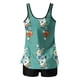 thumbnail image 2 of Traje de baño de dos piezas para mujer, trajes de baño para mujer, traje de baño de dos piezas de moda con estampado y cintura alta para mujer, 2 of 2