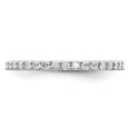 thumbnail image 3 of 14k White Gold Lab Grown Diamond VS+ F+ 1/2ct. Eternity Band, 3 of 4
