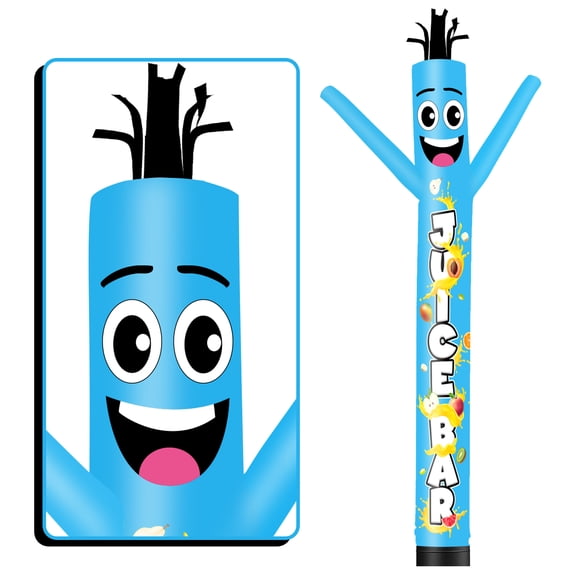 Inflatable Tube Man Juice Bar Wacky Wavy Dancing Guy for Outdoor Decoration Advertising Business Promotion - Food Theme (Blower Not Included)