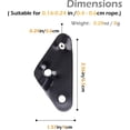 thumbnail image 2 of Aluminum Alloy Paracord Tensioners Rope Adjuster, Ultralight Strong Tent Guyline Cord Adjuster Wind Rope Buckle 12 Pcs, 2 of 5