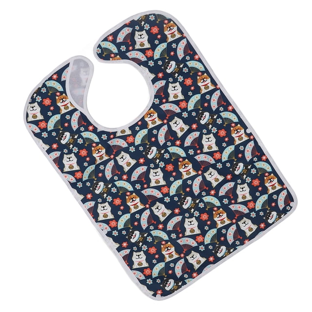Babero Para Adultos ANGGREK Impermeable Reutilizable 3 Capas 45 x 60 cm
