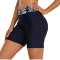 thumbnail image 4 of Womens Swim Shorts High Waist Swimsuits Shorts Swim Short with Pockets, 4 of 6