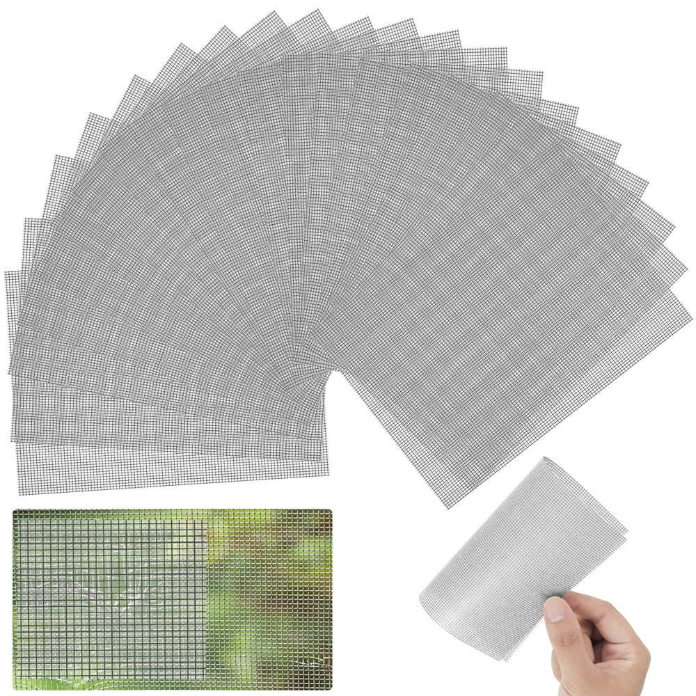 20PCS Window Screen Repair Patch Kits 5 x 7 Inch Self Adhesive Screen ...