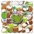 thumbnail image 1 of Calcomanías de grafiti impermeables con forma de coco, 50 unidades/lote, 1 of 5