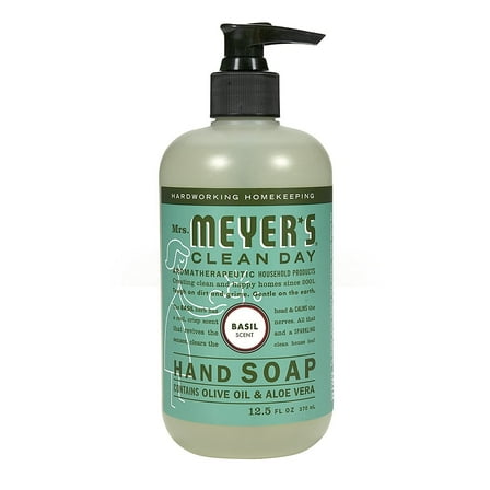 Mrs. Meyer's Hand Soap, Basil, 12.5 Fl Oz Pack of 3
