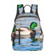 thumbnail image 1 of Balery Mallard Duck Swimming In A River Mochila ligera para hombre y mujer: duradera e impermeable, ideal para la escuela, el trabajo, viajes y uso diario., 1 of 7