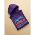 thumbnail image 3 of Faith Family Freedom Neons Hoodie Women -Image by Shutterstock, Female Large, 3 of 4