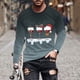thumbnail image 1 of Blusas y camisas de manga larga y cuello redondo para hombre, camisetas casuales con estampado de moda y cuello redondo, blusas de licra de manga corta para hombre., 1 of 5