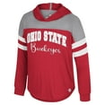 thumbnail image 2 of Girls Youth Colosseum Scarlet Ohio State Buckeyes Reflection Hoodie Long Sleeve T-Shirt, 2 of 3