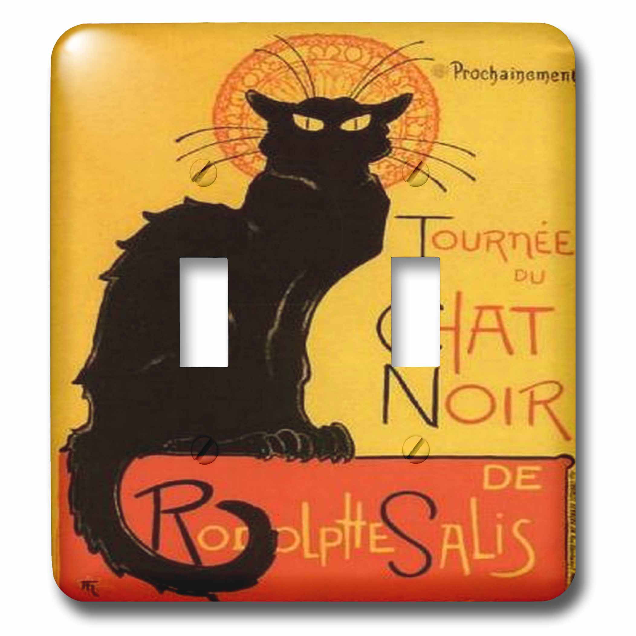 3dRose lsp_46907_1 Le Chat Noir Toggle Switch