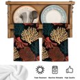 thumbnail image 5 of Coastal Coral Reef Kitchen Towels Set of 3, Abstract Orange Yellow Corals Undersea Absorbent Dish Towels for Kitchen, Microfiber Hand Towel, Quick Drying Tea Towel for Cleaning Decorative Dishcloths, 5 of 7