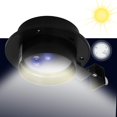 thumbnail image 1 of 2PCS Luz solar LED Luces solares Apliques de pared de seguridad para exteriores Iluminación solar para cerca de jardín Canalón (Negro) ZefeiWu 1327533566766, 1 of 1