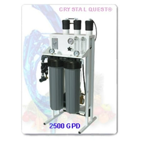 Crystal Quest CQE-CO-02027 Commercial Reverse Osmosis 2 500 GPD Water Filter System