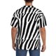 thumbnail image 3 of Balery Zebra Camisa Casual de Manga Corta con Botones para Hombre, Texturizada, Estilo Cubano, para Playa, Verano-3X-Large, 3 of 5
