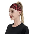 thumbnail image 3 of Daiia Red Line printed Men's Performance Headband,Sports Headbands,Moisture Wicking Workout Headband, 3 of 9