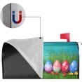 thumbnail image 5 of Colorful Easter Egg Cute Bunny Rabbit Wood Mailbox Covers Magnetic Post Box Cover Wraps Standard Size 21x18 in Inches for Garden Yard Decor, 5 of 6