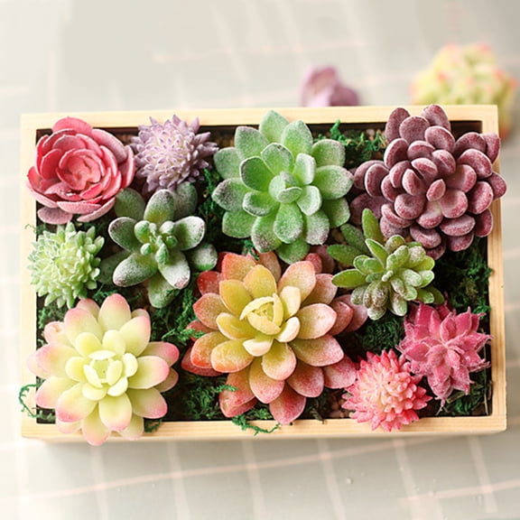 Artificial Succulent Plants, Realistic Faux Decor for Home