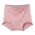 thumbnail image 2 of Lumtrix Women's Cotton Underwear Mid Rise Boy Shorts Full Coverage Soft Stretch Cotton Panties Comfort Briefs Pink L, 2 of 5