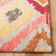 thumbnail image 3 of SAFAVIEH Ikat Leontyne Abstract Geometric Wool Area Rug, Beige/Pink, 5' x 8', 3 of 9