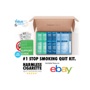 Harmless Cigarette,Oxygen, Menthol & Mint,Quit Smoking Aid,6pk