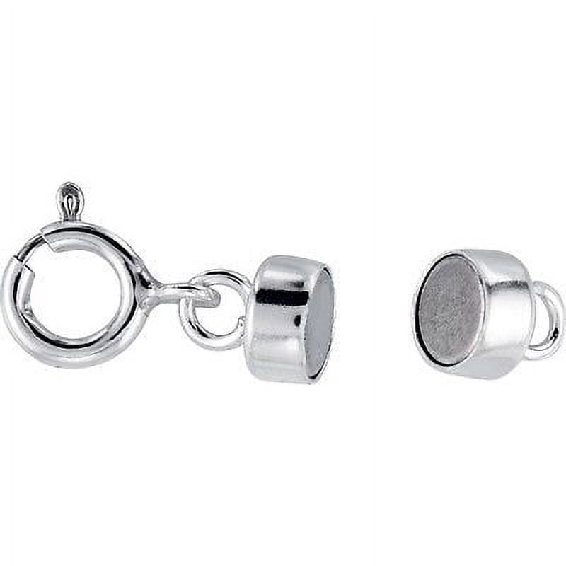 4 - NEW SOLID .925 Sterling Silver Barrel Magnetic Converter Necklace Clasp