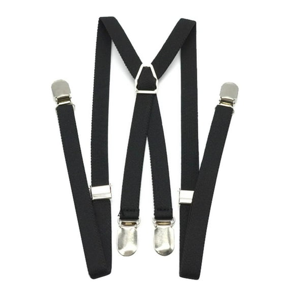 Tirantes en apariencia de X Correa Ajustable Clips Metálicos Antideslizantes Tirantes Negro Yinane Hombre Pantalones Tirantes