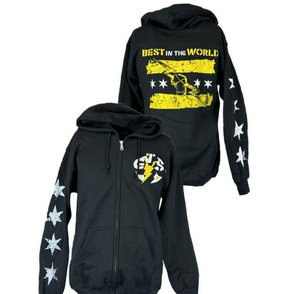 CM Punk GTS Best In The World Mens Zipper Hoody Sweatshirt XXL