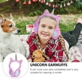 thumbnail image 2 of Phenofice 1PC Unicorn Earmuffs Plush Warmth for Winter Lovely Ear Cover Anti-slip Feature, 2 of 8