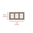 thumbnail image 2 of Foreside Home & Garden FFRD06201 4X6 Three Photo Weathered Frame Brown, 2 of 6