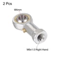 thumbnail image 3 of Uxcell Spherical Rod End Self lubricated Joint Bearing Right Hand Female Thread Connector 6mm, 3 of 6